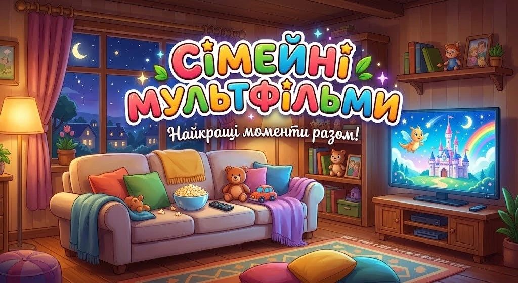 Топ сімейних мультфільмів для приємного вечора вдома